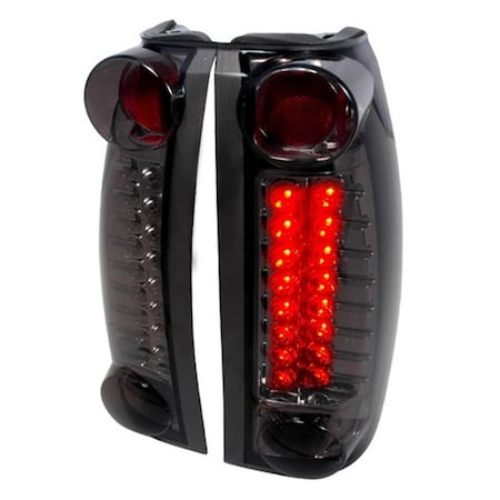 Overtime LED Tail Lights for 88 to 98 Chevrolet C10- Smoke - 18in. L x 12in. W x 10in. H OV3184361